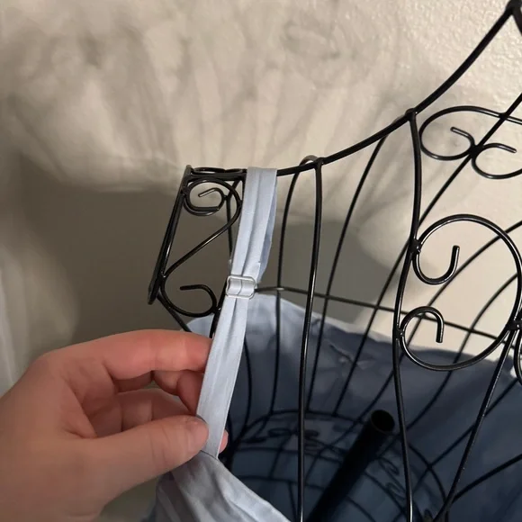 Reformation Cherrie Dress Blue sz 12 - Picture 4 of 12